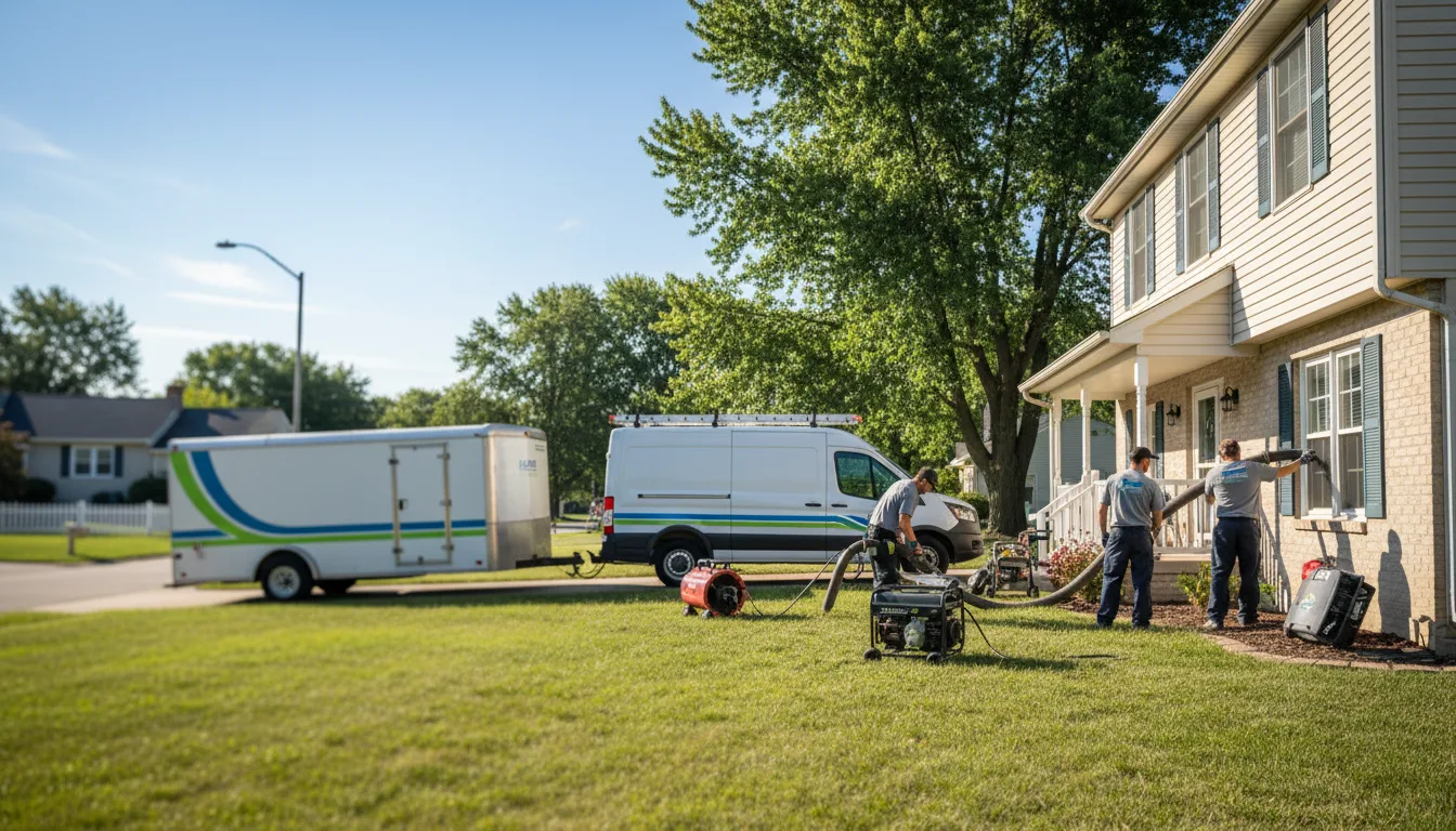 Flooded Basement Restoration And Cleanup With Repair in Washington, IL near me